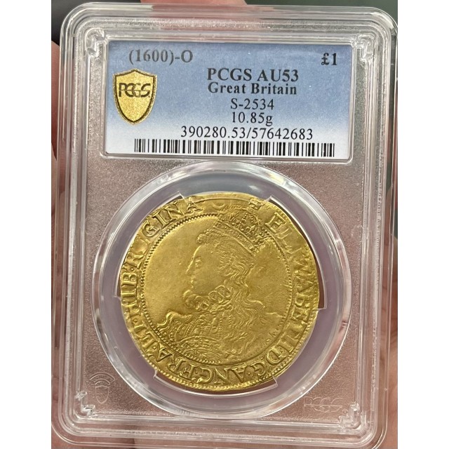 1600年エリザベス1世1ポンド金貨【AU53】