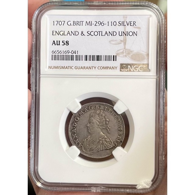 1707年アン女王スコットランド統合記念シル...
